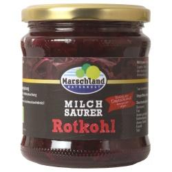 Rotkohl im Glas, milchsauer fermentiert