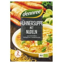 Hühnersuppe mit Nudeln im Beutel