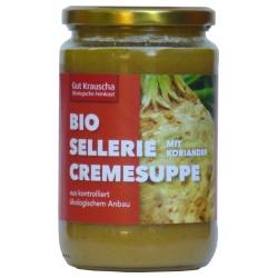 Sellerie-Cremesuppe mit Koriander