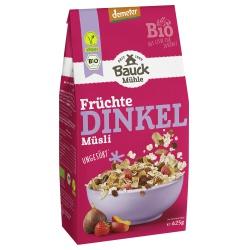 Dinkel-Müsli mit Beeren, ungesüßt