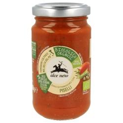 Tomatensauce mit Erbsen