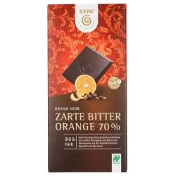 Zartbitterschokolade mit Orange