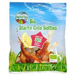 Fruchtgummi Cola-Bottles, zuckerreduziert, vegan