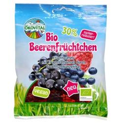 Fruchtgummi Beerenfrüchtchen, zuckerreduziert, vegan