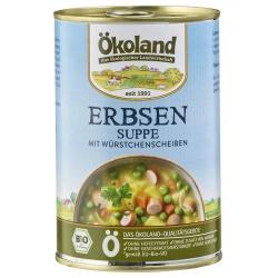 Erbsensuppe mit Würstchenscheiben