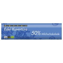 Vollmilchkuvertüre mit 50% Kakao