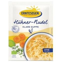 Hühnersuppe mit Nudeln im Beutel