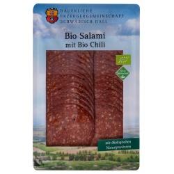 Chili-Salami, geschnitten