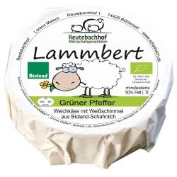 Schafs-Weichkäse Lammbert mit grünem Pfeffer