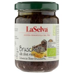 Bruschetta aus schwarzen Oliven