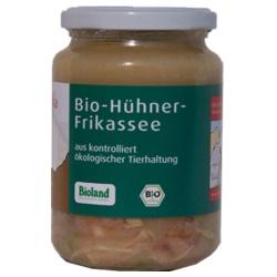 Hühnerfleisch mit Brühe