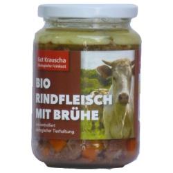 Rindfleisch mit Brühe