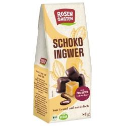 Ingwer in Kokosschokolade