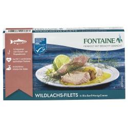 Wildlachsfilets in Senf-Honig-Creme