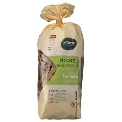 Dinkel-Vollkorn-Bandnudeln in Papierverpackung