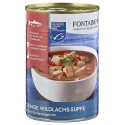 Cremige Wildlachs-Suppe