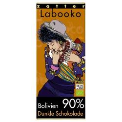 Bitterschokolade mit 90% Kakao aus Bolivien